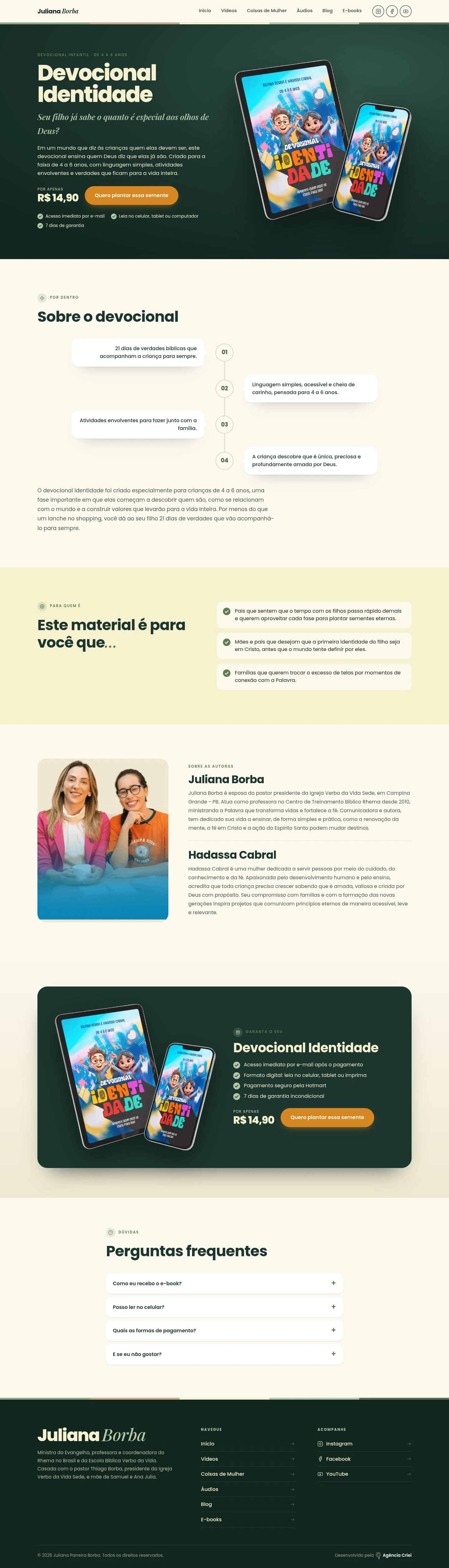 Juliana Borba e Hadassa Cabral