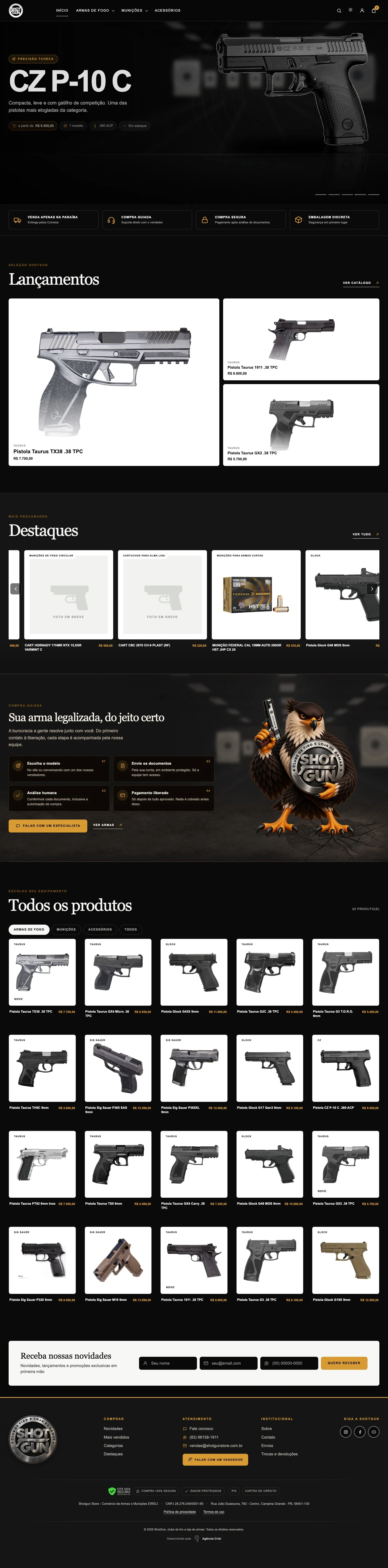 Shotgun Loja de Armas